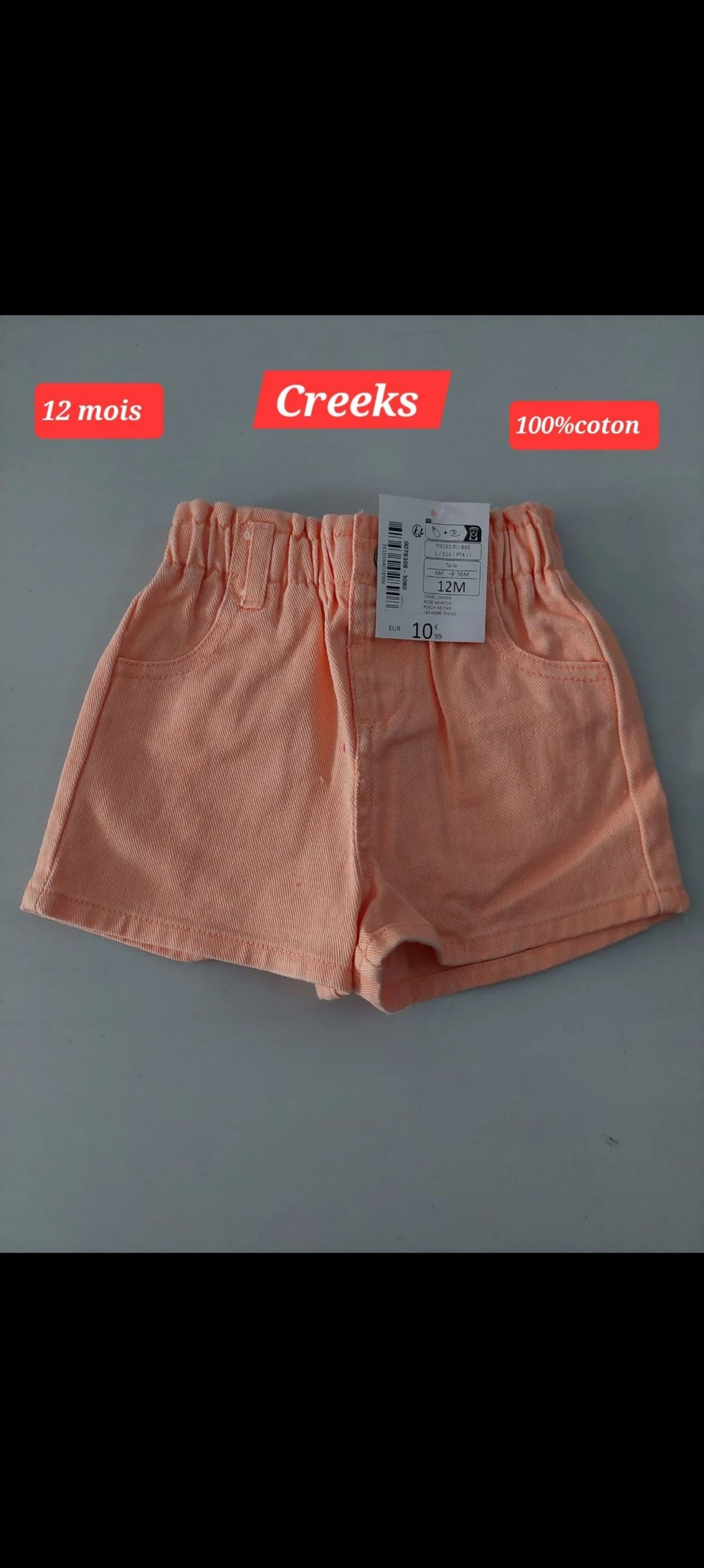 Short Creeks fille 12 mois 